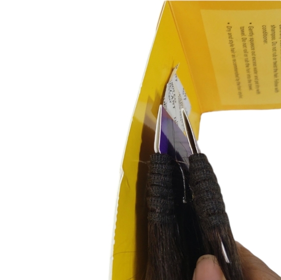 NWT 2 Outre Premium Purple Pack 100% Human Hair Yaki Weave Brown Extension - Picture 9 of 15